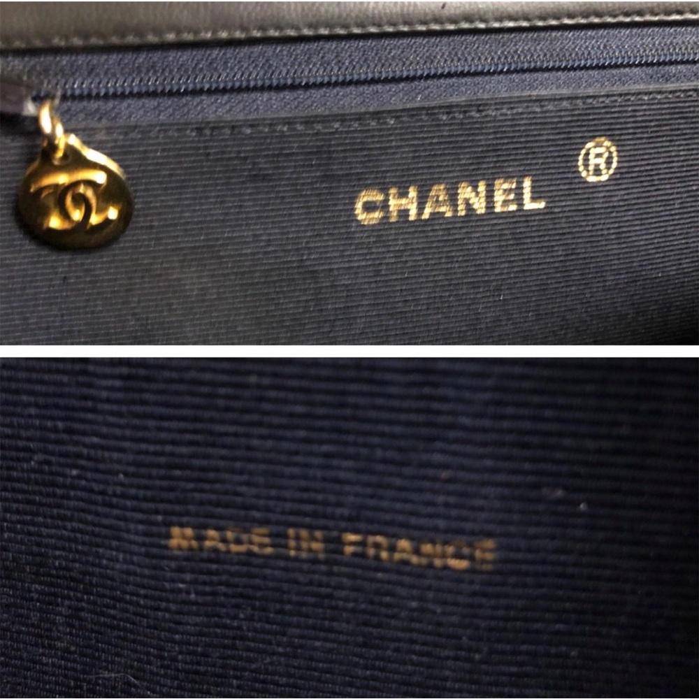 Authentic CHANEL CC Classic Half Moon Lambskin Leather Shoulder Handbag - Picture 7 of 13